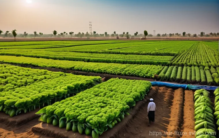 지속 가능한 식품 생산 방법 - **Prompt:** A bustling, verdant rooftop garden atop a residential building in a bustling Pakistani c...